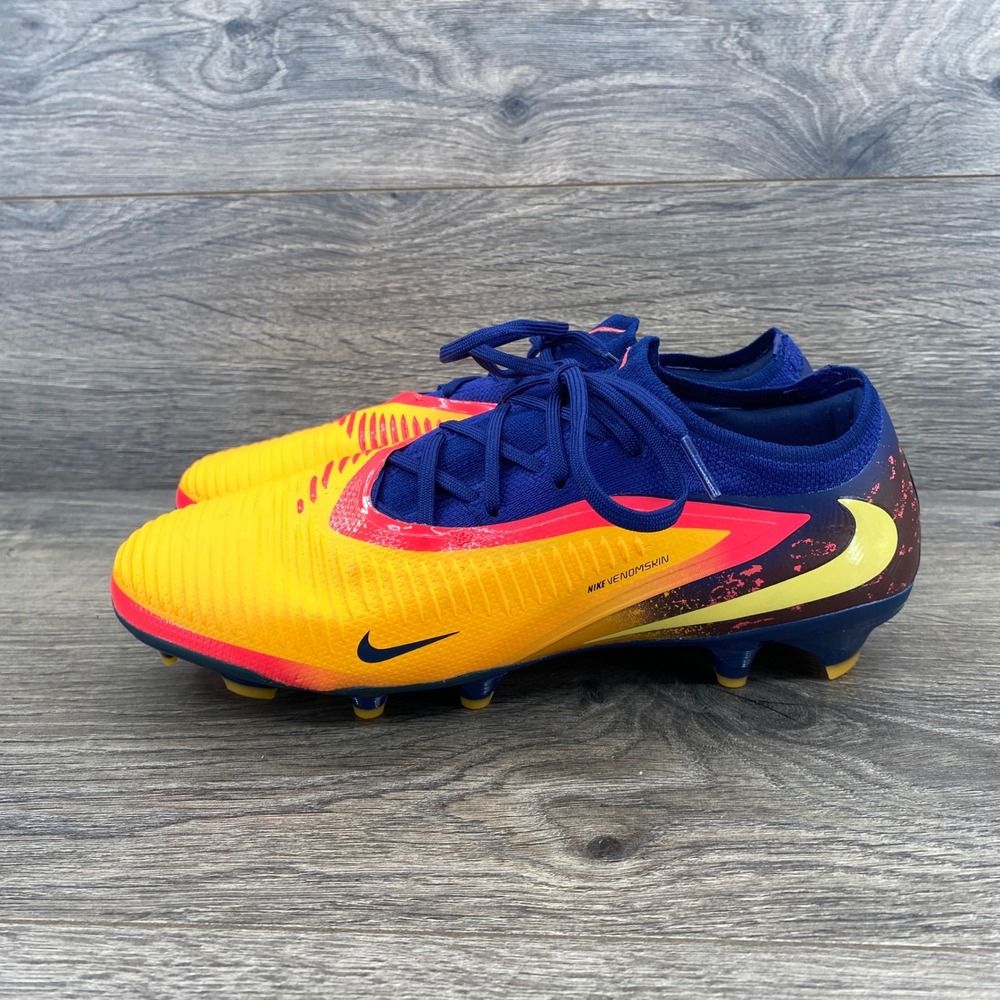 Nike Phantom 6 Low Pro Haaland Soccer Cleats Mens 6 Yellow Blue IB3094-800